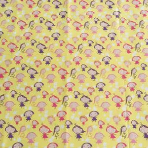 Free Spirit Fabric Flowers and Girls Fabric Quilting Cotton 25"x45" Remnant